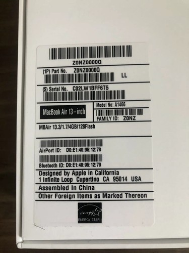 CLEAN - Apple MacBook Air 13