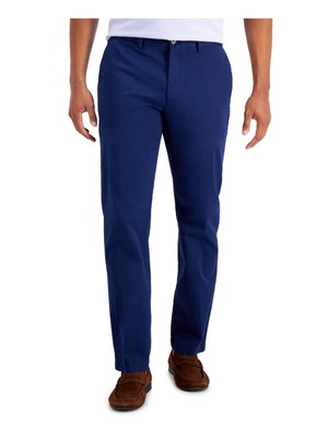 

Брюки TASSO ELBA Mens Blue Flat Front, Regular Fit Stretch, Синий, 100118138MN