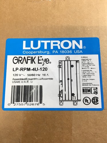 Lutron LP-RPM-4U-120 LP-RPM-4U-120 Dimming Module New In The Box
