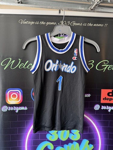 NBA Orlando Magic HARDAWAY #1 ユニフォーム 1995-98 Orlando Magic Hardaway #1 Champion Jersey (Home) L