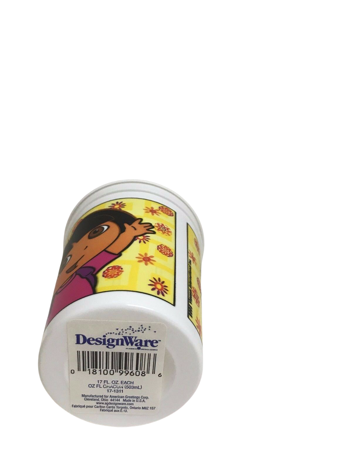 (12) DORA THE EXPLORER 17 OZ PLASTIC STADIUM CUPS - PARTY SUPPLIES FAVORS