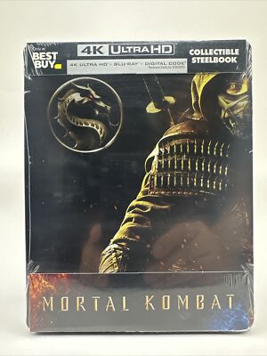Mortal Kombat 2021 Steelbook (4K Blu-Ray+Blu-Ray+Digital) Brand New