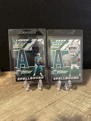 2023 Donruss Elite TUA TAGOVAILOA Spellbound LOT  A  &  A  Green #SB-TT6 & -TT10