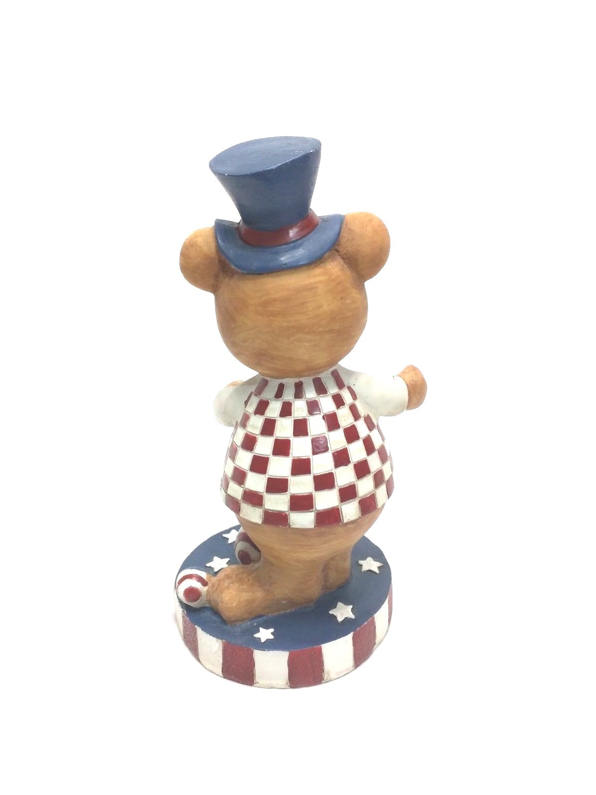 Larger Hobby Lobby 2010 Patriotic 4th Of July Ceramic Bear Statue Figurine 9