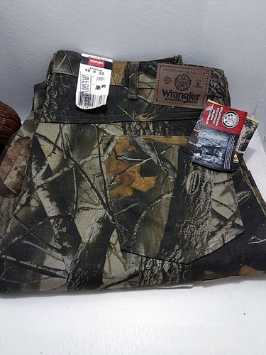 Wrangler Authentic Men’s 40 X 32 Real Tree Camo Cotton Outdoors Work Cargo Pants