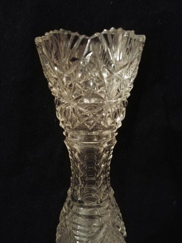Anglo-Irish Cut Crystal Glass Bud Vase, Georgian Style