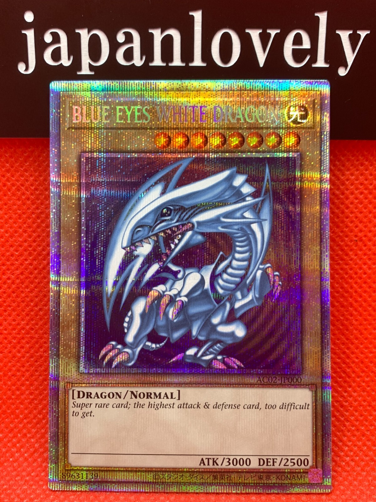 Yugioh Cards Game - Blue-Eyes White Dragon AC02-JP000 Yugioh Cards Game - Blue-Eyes White Dragon AC02-JP000