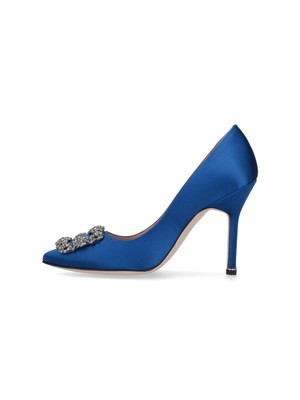 Pre-owned Manolo Blahnik High-heeled Shoe In Blue