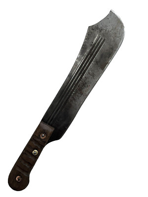 XL Mountain Man Bush Craft Knife 17 3/8'' Mahogany Handle 12 1/4'' Blade