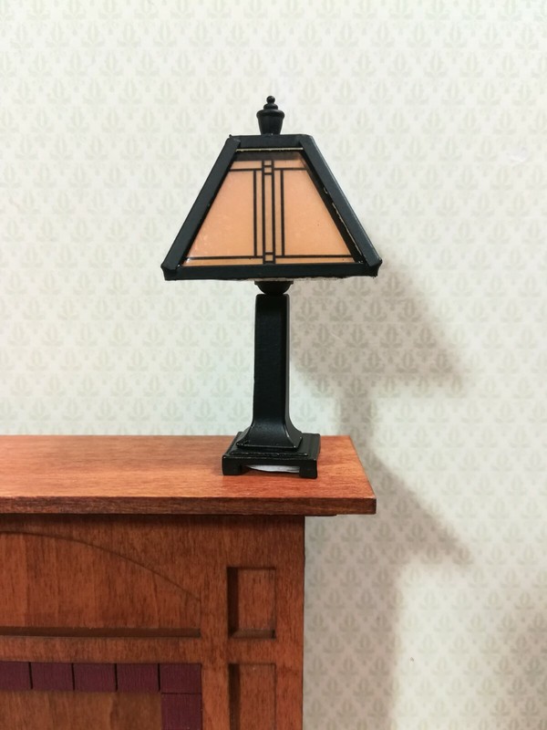 Dollhouse Miniature Lamp Arts & Crafts Craftsman Style 1:12 Scale