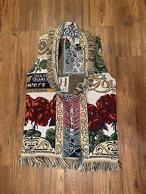 Vintage Upcycled Custom Made Women s Vest From Afghan Western Style