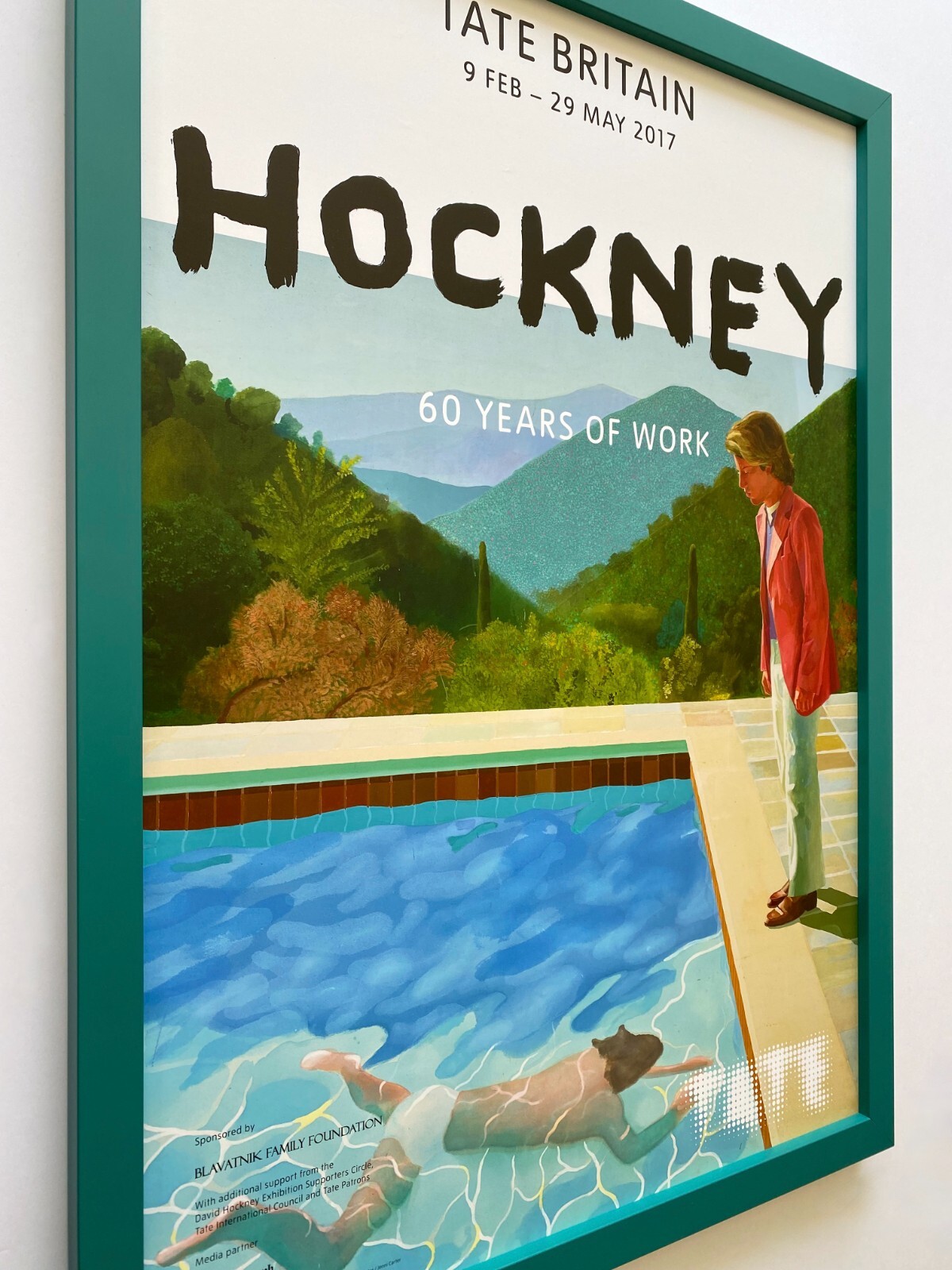 DAVID HOCKNEY RARE LITHOGRAPH PRINT TATE MUSEUM FRAMED POP ART