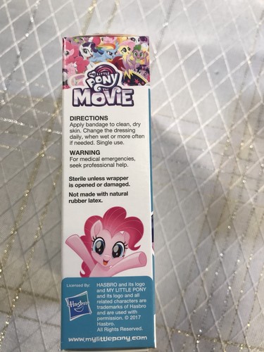 My Little Pony Assorted Fun Designs Adhesive Band Aid Bandages 3 Pks 20 ct ea