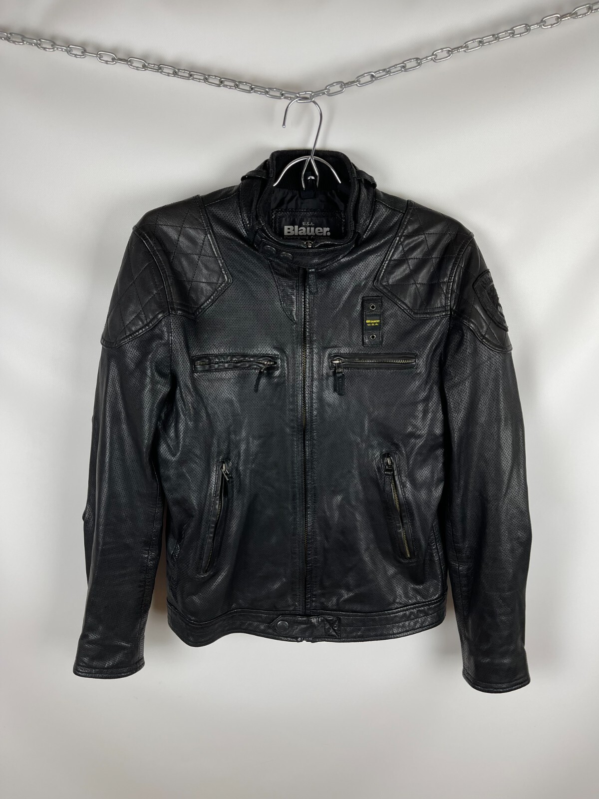 blauer usa leather jacket