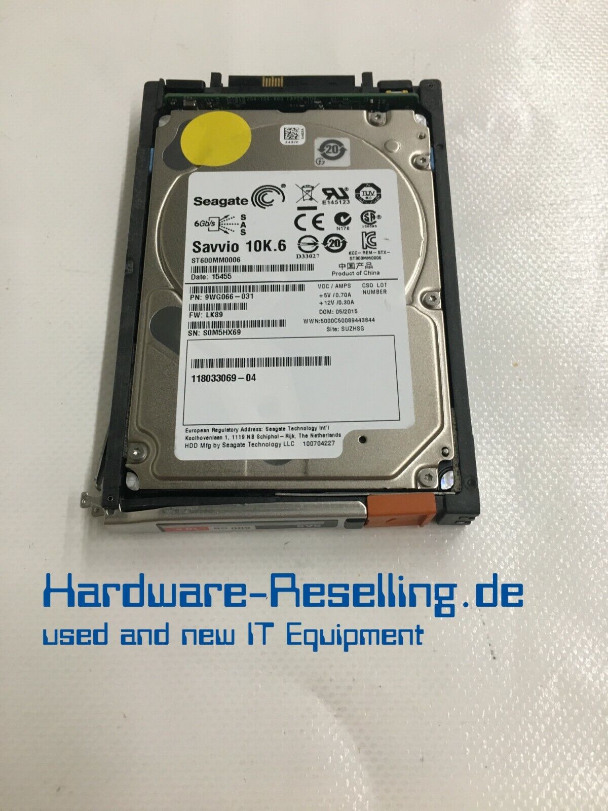 Seagate EMC 10K 600 GB ST600MM0006 118033069-04 9WG066-031 005052957 Seagate EMC 10K 600 GB ST600MM0006 118033069-04 9WG066-031 005052957