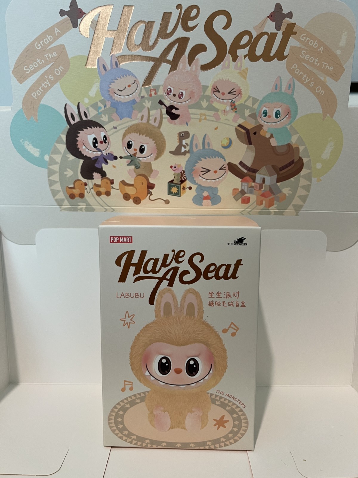 【正規品・未開封】Labubu Have A Seat 3個 POP MART LABUBU The Monsters Have A Seat Vinyl Plush Blind