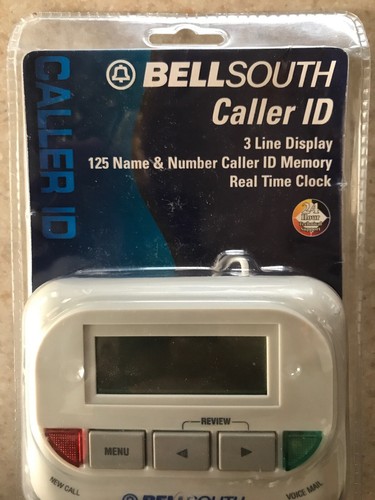 NEW Bellsouth CI-26 Caller ID System 3 Line Display New Call LED 125 Name Memory