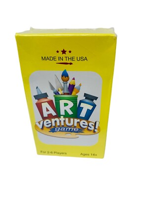 New Art Ventures Game Lively Mind Card Artventures 2 - 6 Players Sealed Pack