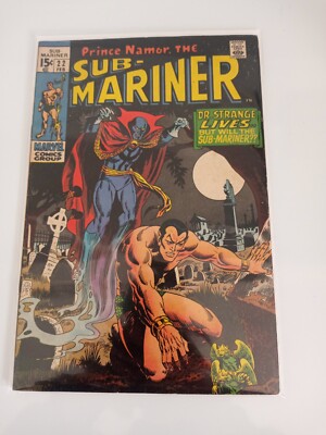 PRINCE NAMOR , THE SUB-MARINER #22 MARVEL COMICS SILVER AGE 1969