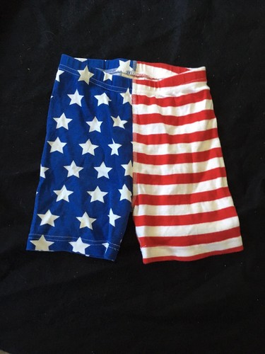 Hanna Andersson Organic Cotton Short Johns Bottoms Stars Stripes Size 130 US 8
