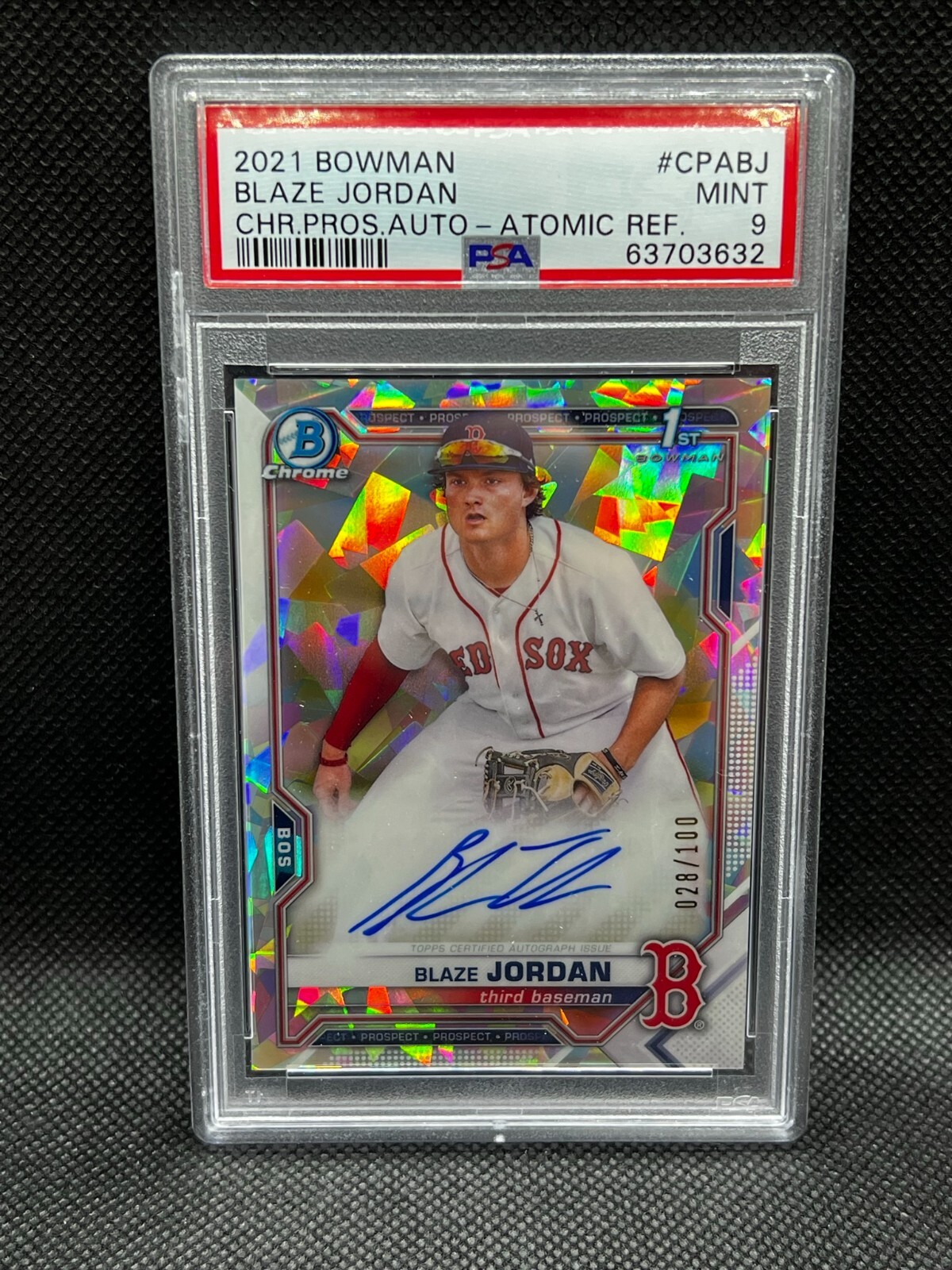 その他 PSA9 BLAZE JORDAN 1st BOWMAN AUTO /100 Blaze Jordan - 2021 Bowman Prospect Auto 