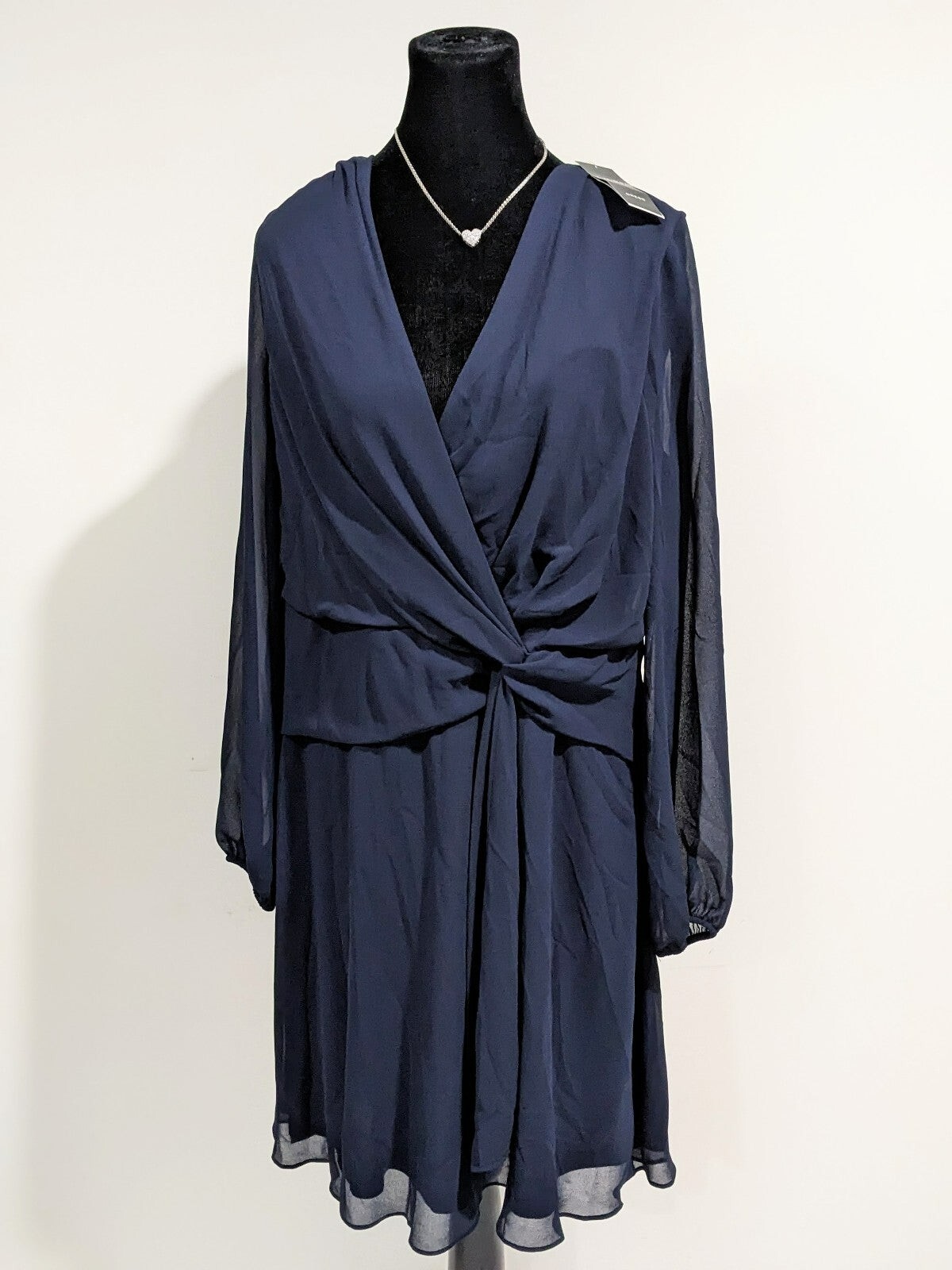 ワンピース LAUREN RALPH LAUREN Woman Dress Navy 253957437 410 NWT Lauren Ralph Lauren Women's Navy Dress Size 4 (MSRP $145