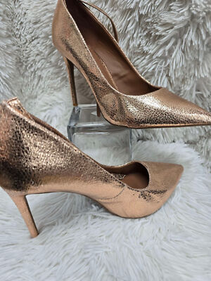 Rose gold stilettos size 11