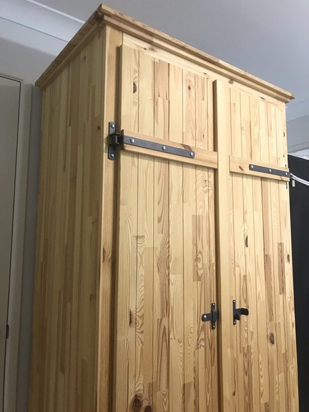 Solid Fjell Ikea Wardrobe With 2 Doors Great Condition Wardrobes