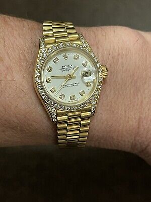 Ladies Rolex DATEJUST 69238 26 mm gold watch