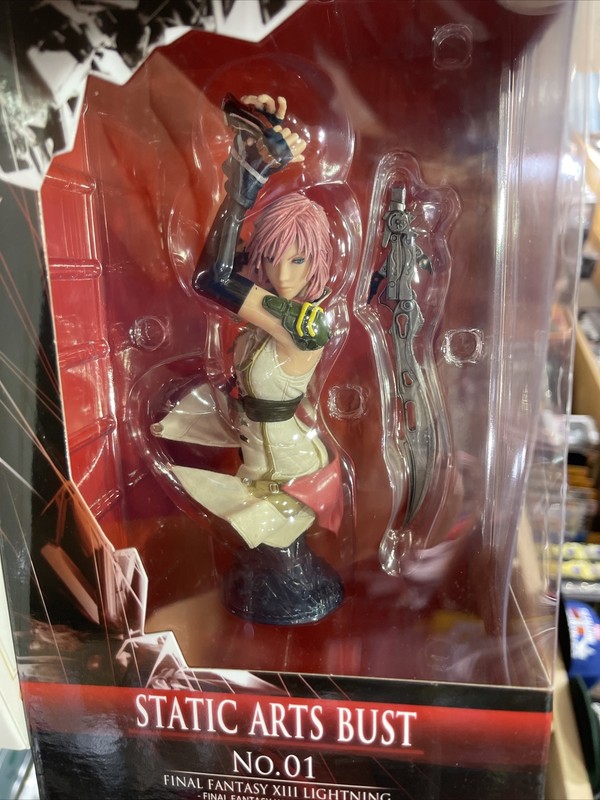 Final Fantasy Static Arts Bust Sammelfigur - No.01 Ff Xiii Lightning Neu Enix