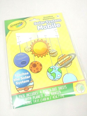 Crayola Solar System Mobile Creative Classroom Space Art Craft Project Ages 5+