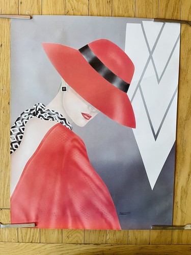 Rare 80's Pop Art Print / Poster By Ferraro Glam Girl With