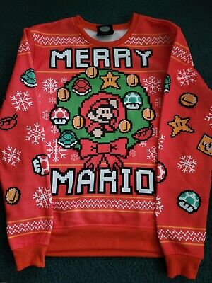 Super Mario Bros. Christmas Sweater Size M