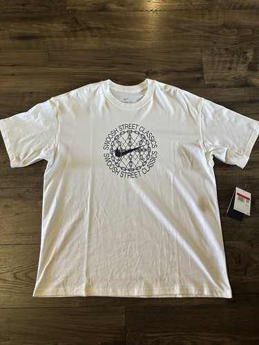 Nike Basketball Swoosh Street Classics Mens LARGE Graphic T