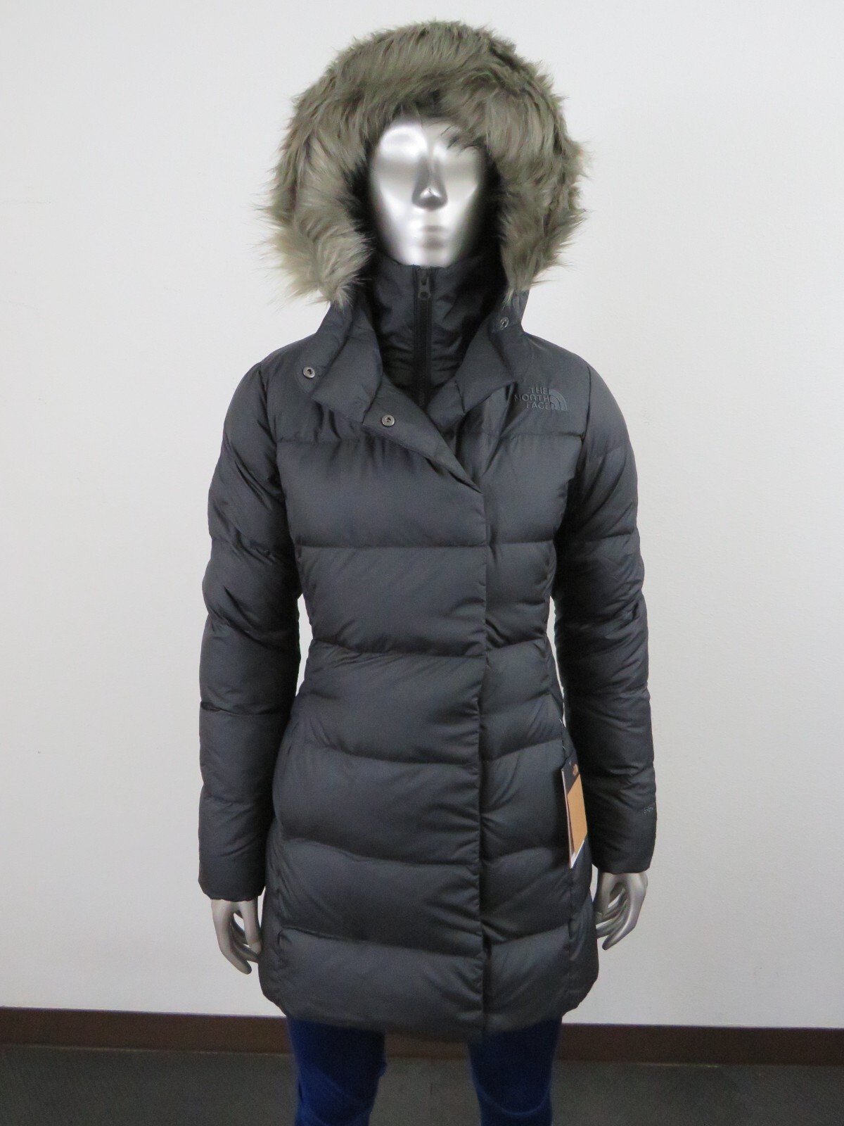 Pre-owned The North Face Womens  Dealio Insulated 550-down Winter Parka Jacket - Black In Tnf Black