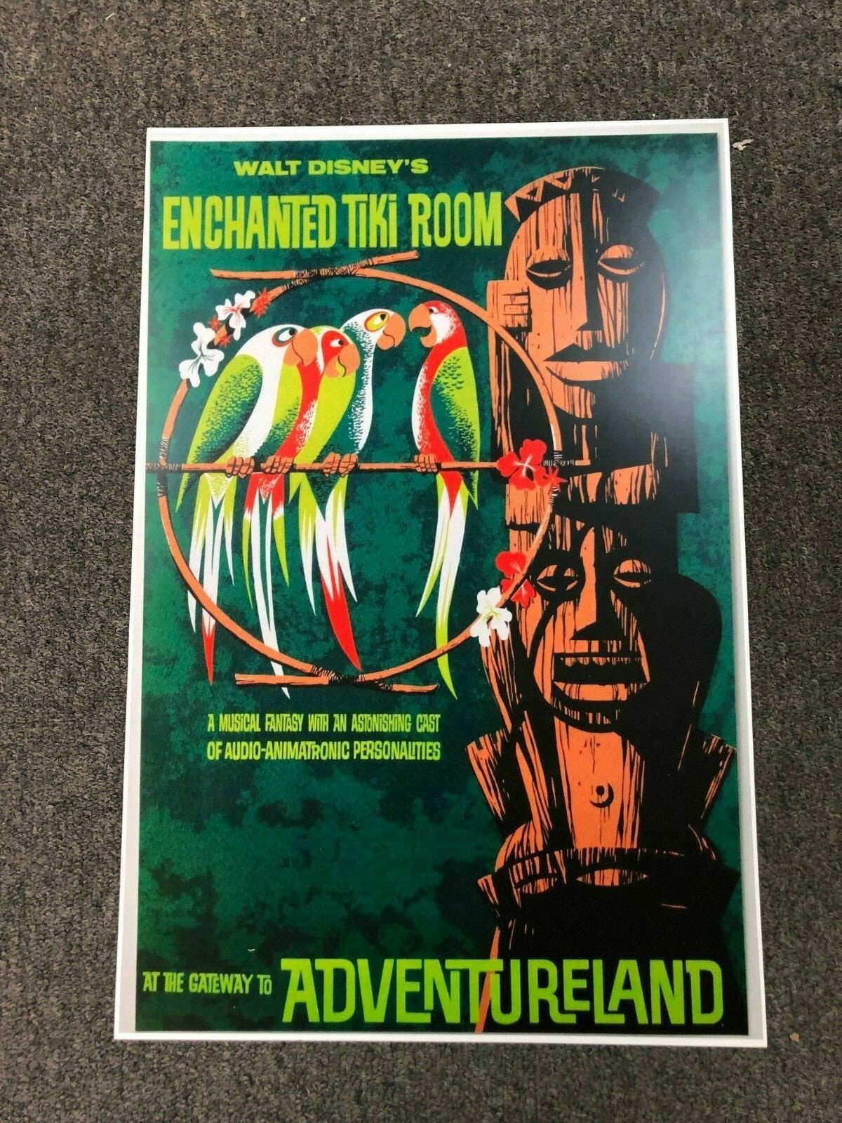 Walt Disney Enchanted Tiki Room Adventureland Poster Reprint 12 X 18 のebay公認海外通販 セカイモン