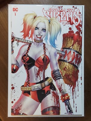 Gotham City Sirens #1 Harley Quinn Battle Damage TYLER KIRKHAM Trade Variant NM
