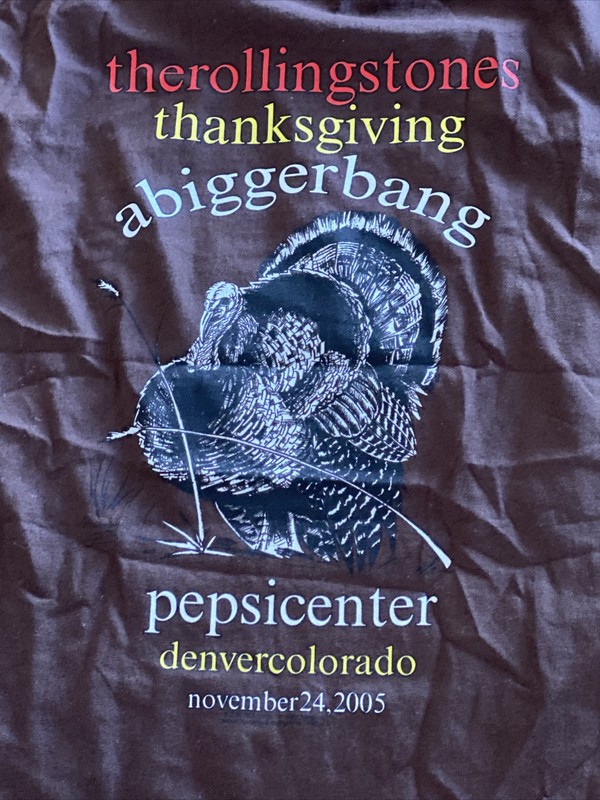 Rolling Stones Denver Thanksgiving 2005 Vintage Never Worn Original Shirt