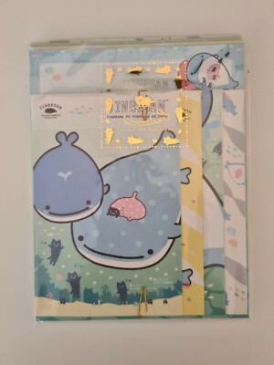 San-X Jinbesan 4-Design Letter Set (2017)