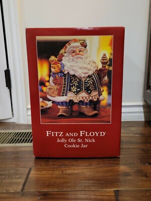 Fitz and Floyd Jolly Ole St Nick ( Santa cookie jar )