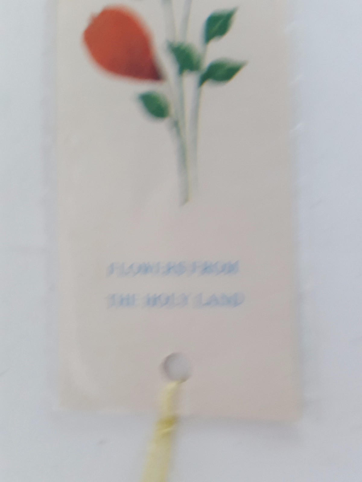 Ephemera Vintage Bookmark Panorama of Jerusalem