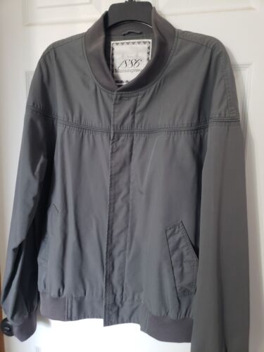 Vintage Munsingwear Jacket Men's Large Gray Full Zip Bomber