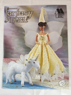Annie's Attic Crochet Fantasy Angel Fashion Doll pattern, NEW