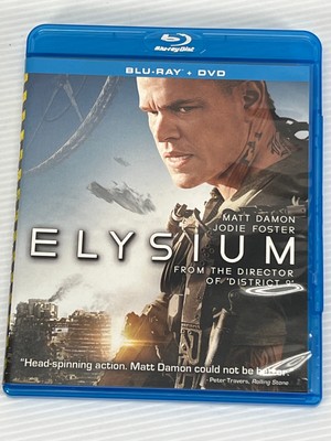 ELYSIUM BLU RAY + DVD 2 DISC SET