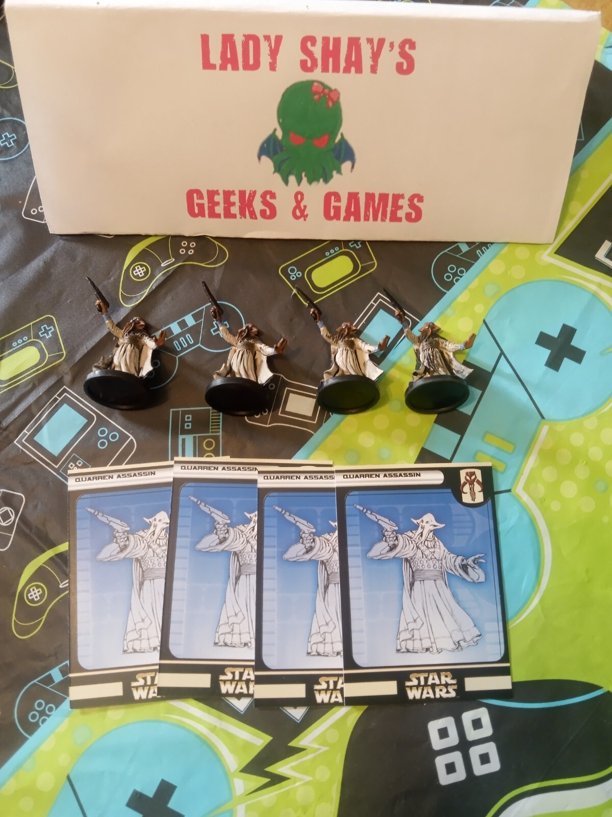 Star Wars Miniatures REBEL STORM 4 Quarren Assassins 54/60