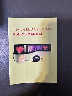 USB 5V LED Sign, Bluetooth, App Control, Flexible, Programmable Custom Text P...