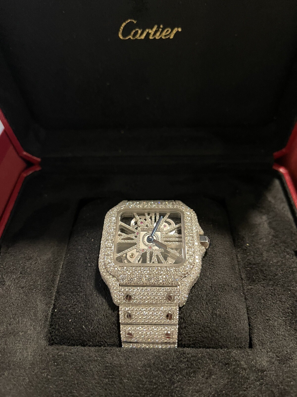 Наручные часы Cartier Santos Skeleton 