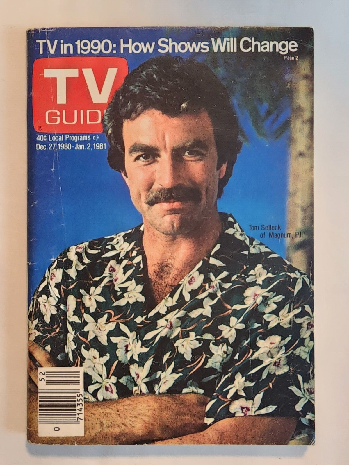 TV GUIDE MAGAZINE DEC 27 - JAN 2 1981 TOM SELLECK IN MAGNUM