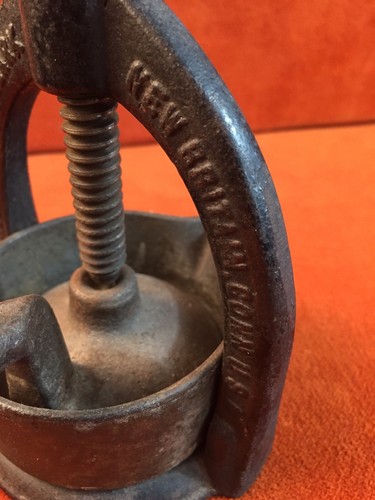 Antique Landers Frary & Clark Columbia Meat Juice Press New Britain CT