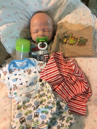 Marita Winters Teddy Reborn Baby Doll With Belly Plate